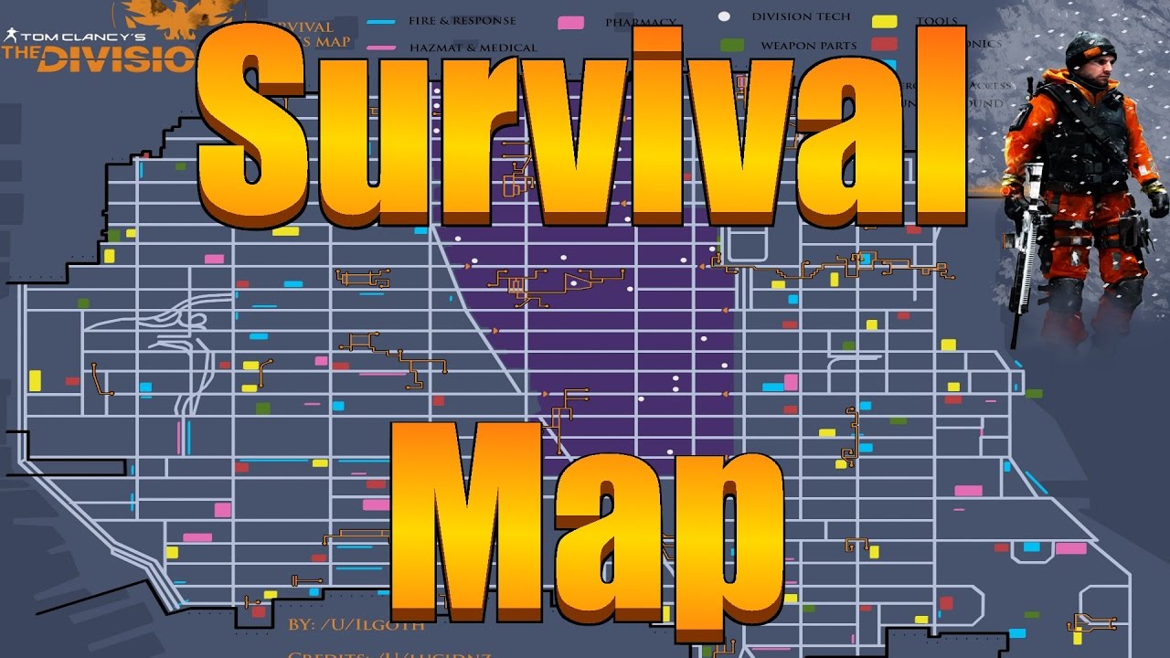 the division survival map guide