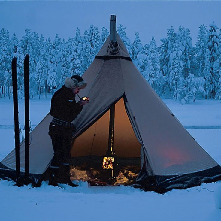 guide gear teepee tent with wood stove
