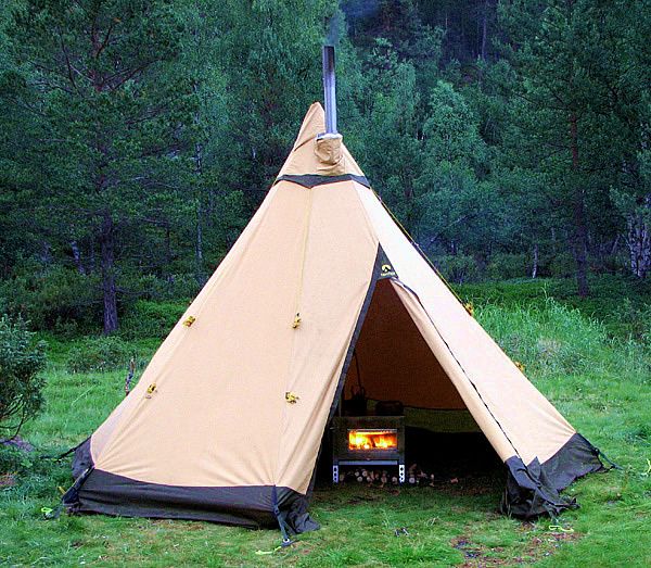 guide gear teepee tent with wood stove
