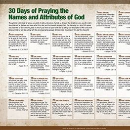 praying the names of god a daily guide