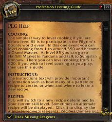 wow profession leveling guide addon